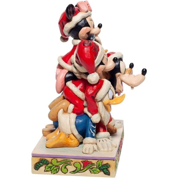 Enesco Jim Shore Disney Traditions Christmas Mickey Mouse and Friends Figurine - Picture 3 of 10